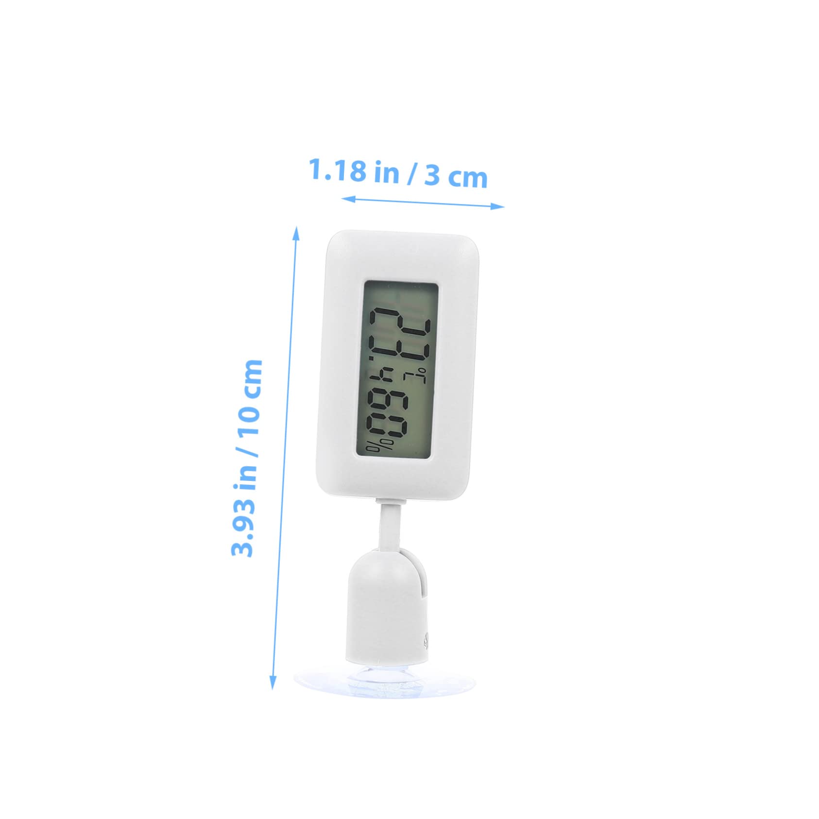 WOONEKY 4stücke Reptile Thermometer Mit Großem Display Und Saugnapf Präziser Temperaturmesser Für Reptilien Und Terrarienanwendungen Installieren Und Platzsparend
