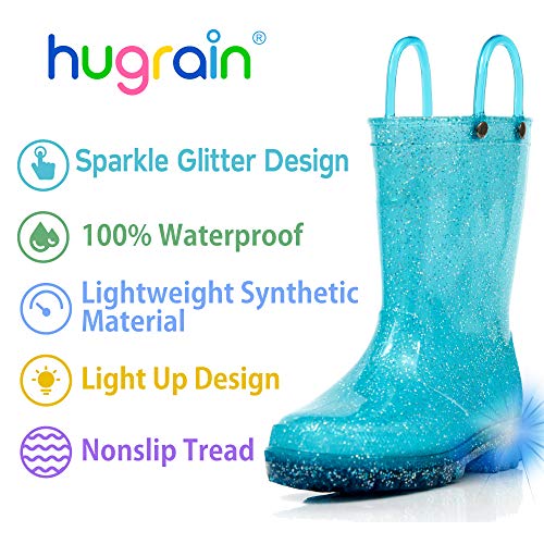 Image of HugRain Light Up Rain Boots for Little Kids