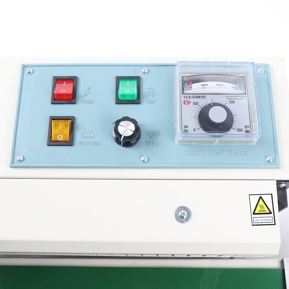 Automatische Versiegelungsmaschine, Heißsigelmaschine Lebensmittel Sealer Siegelmaschine für Plastiktüten Aluminiumfolie Verbundbeutel