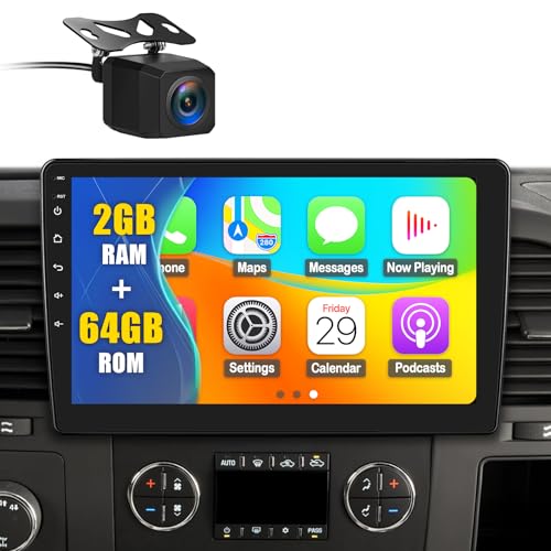 Lovpoi Car Stereo Radio for Chevy Silverado 2007-2013 Replacement Radio for Chevy Silverado 1500 Tahoe Equinox GMC Sierra Yukon with 10 inch IPS, Bluetooth, Carplay&Android auto, Backup Camera