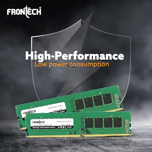 Image of FRONTECH 16GB DDR4 16 Chips 2666 MHz Desktop RAM Memory, Suitable for Gaming, Multitasking (RAM-0038)