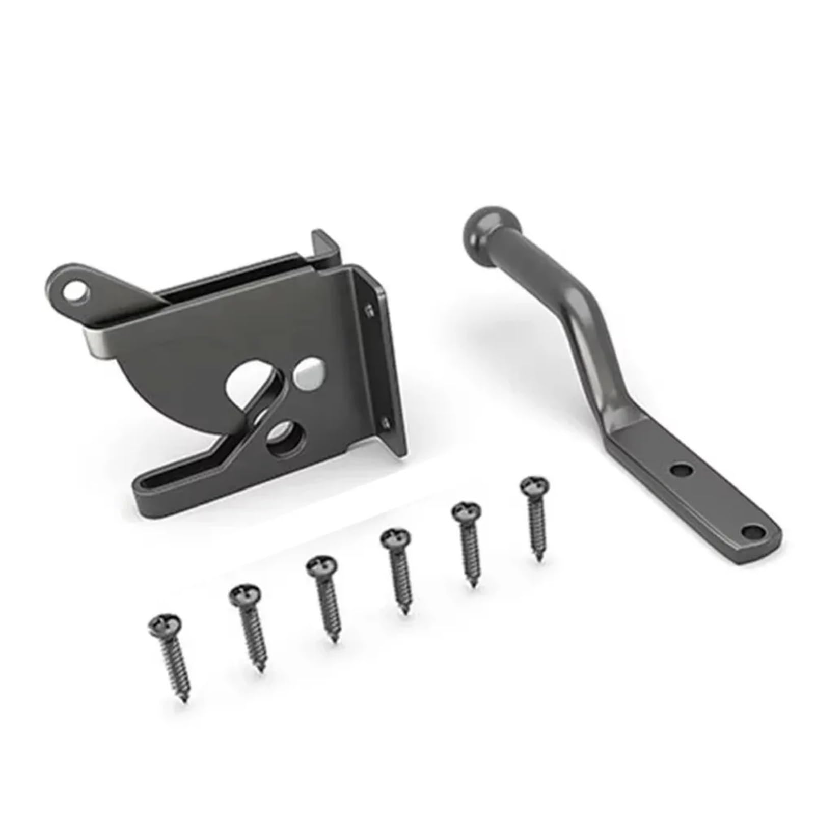 Garden Gate Lock with Bolt Auto Gate Latch Carbon Steel Multi-Function Fence Lock Hinge for Pasture Garden Farm