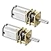 Rebower Micro Speed Reduction Gear Motor with Full Metal Gearbox [ for DIY RC Aircraft, Model Car ] - 70RPM / DC 6V / 2 Pcs