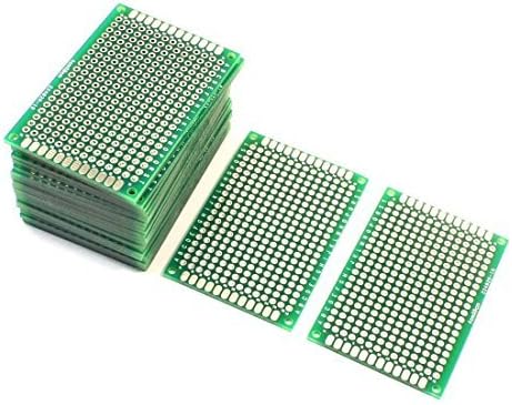 10Pcs Small Prototype PCB Board 4cm x 6cm Double Sided Circuit Breadboard for Arduino Projects