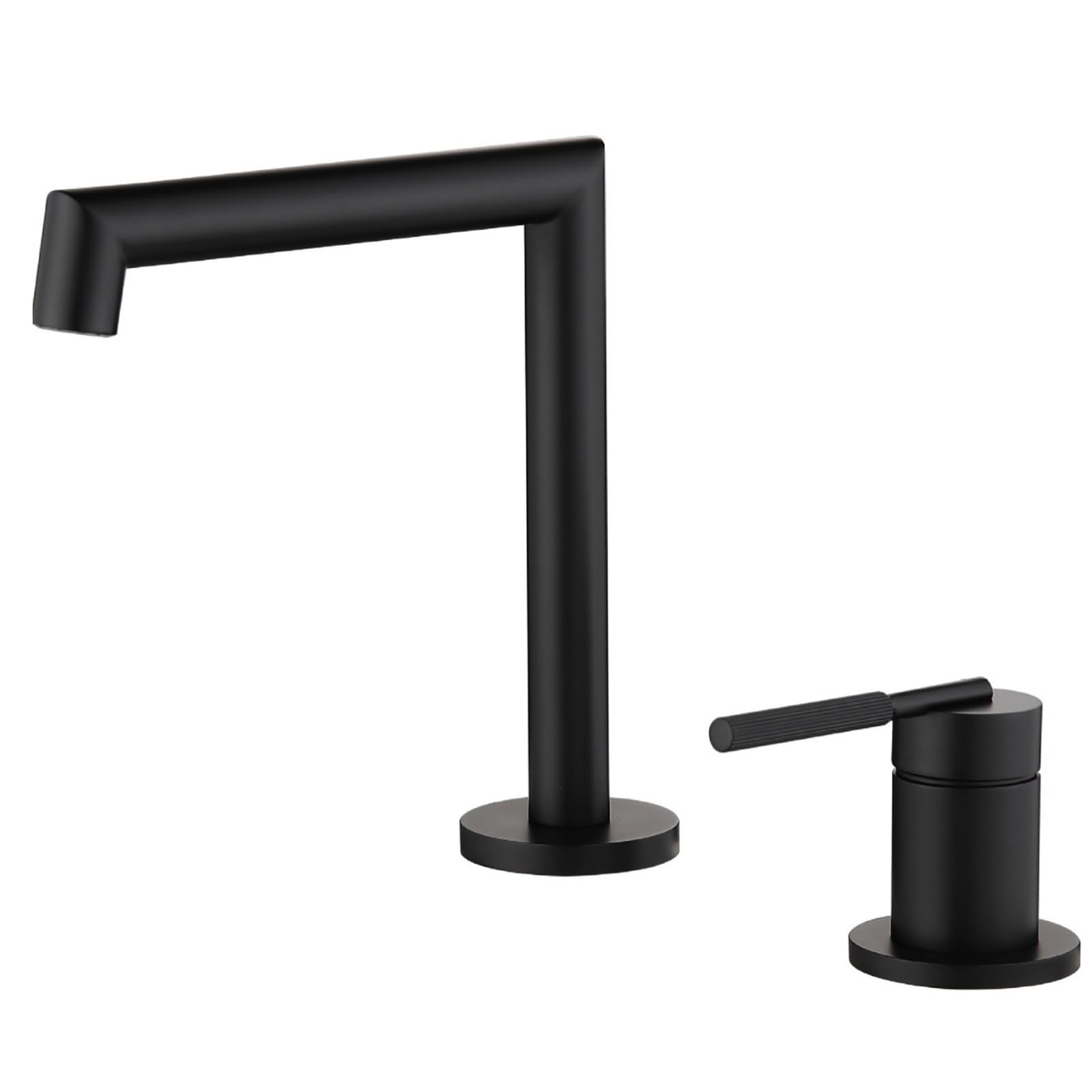 ANVLOJRIH Bathroom Sink Mixer Taps 2 Hole Black Hot and Cold Basin Taps Mixers Bathroom Sink Tap Brass