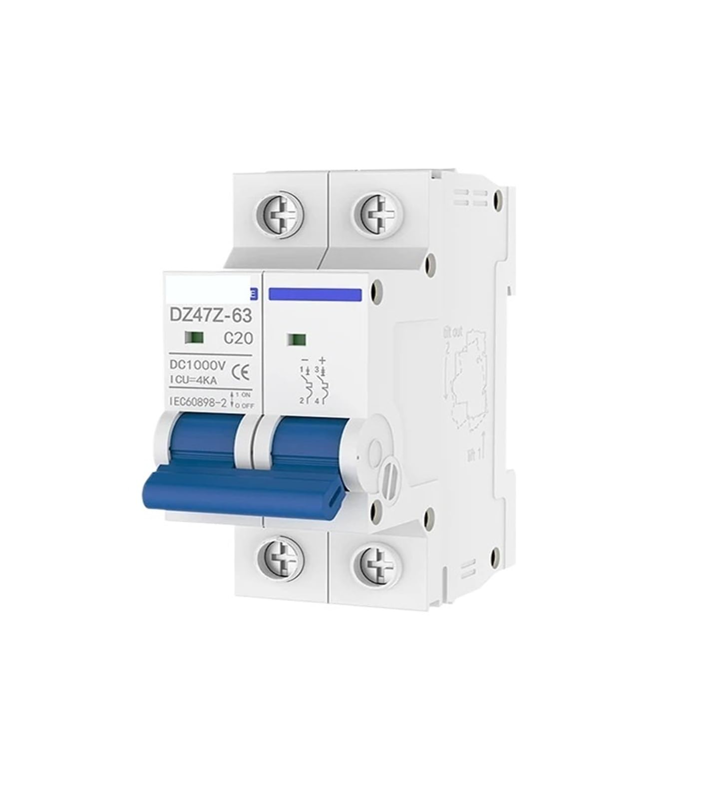 Disjoncteur 2 pôles DC 1000V évite les surchauffes électriques - 5