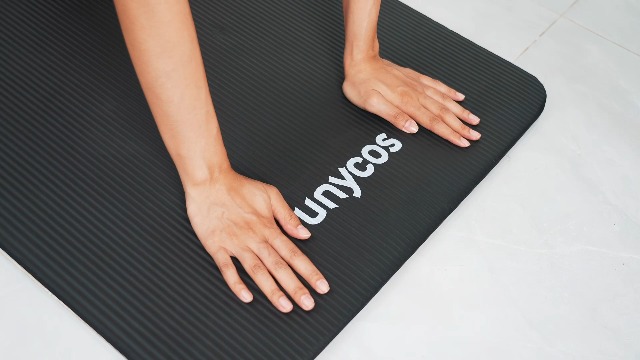 BES-28851 - Cura del Corpo - - Tappetino Yoga 4mm in Gomma Eva Antiscivolo Leggero Tappeto Palestra 173x61 Mat