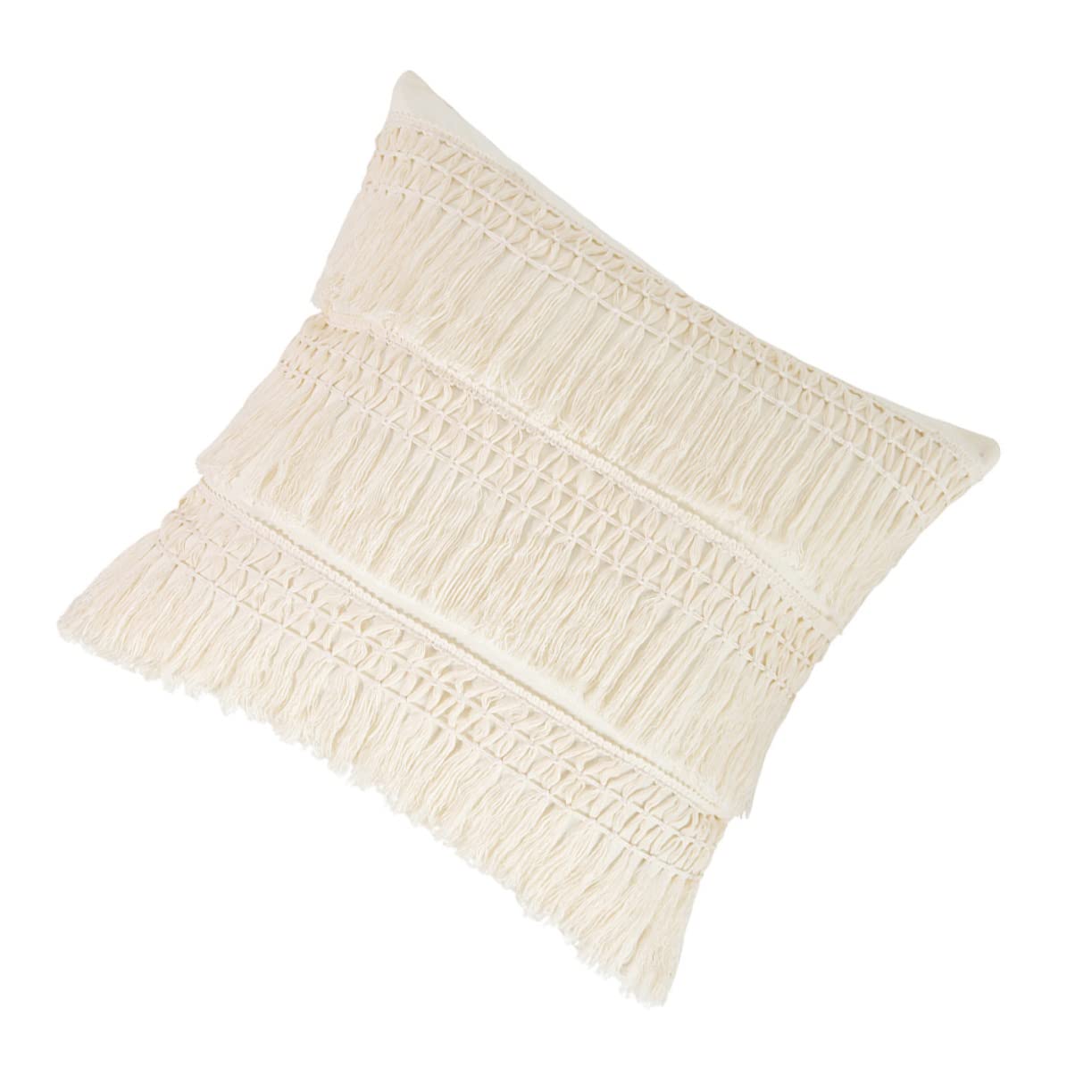Taies d'oreiller à pompons avec tissu épais lavable et anti-plis