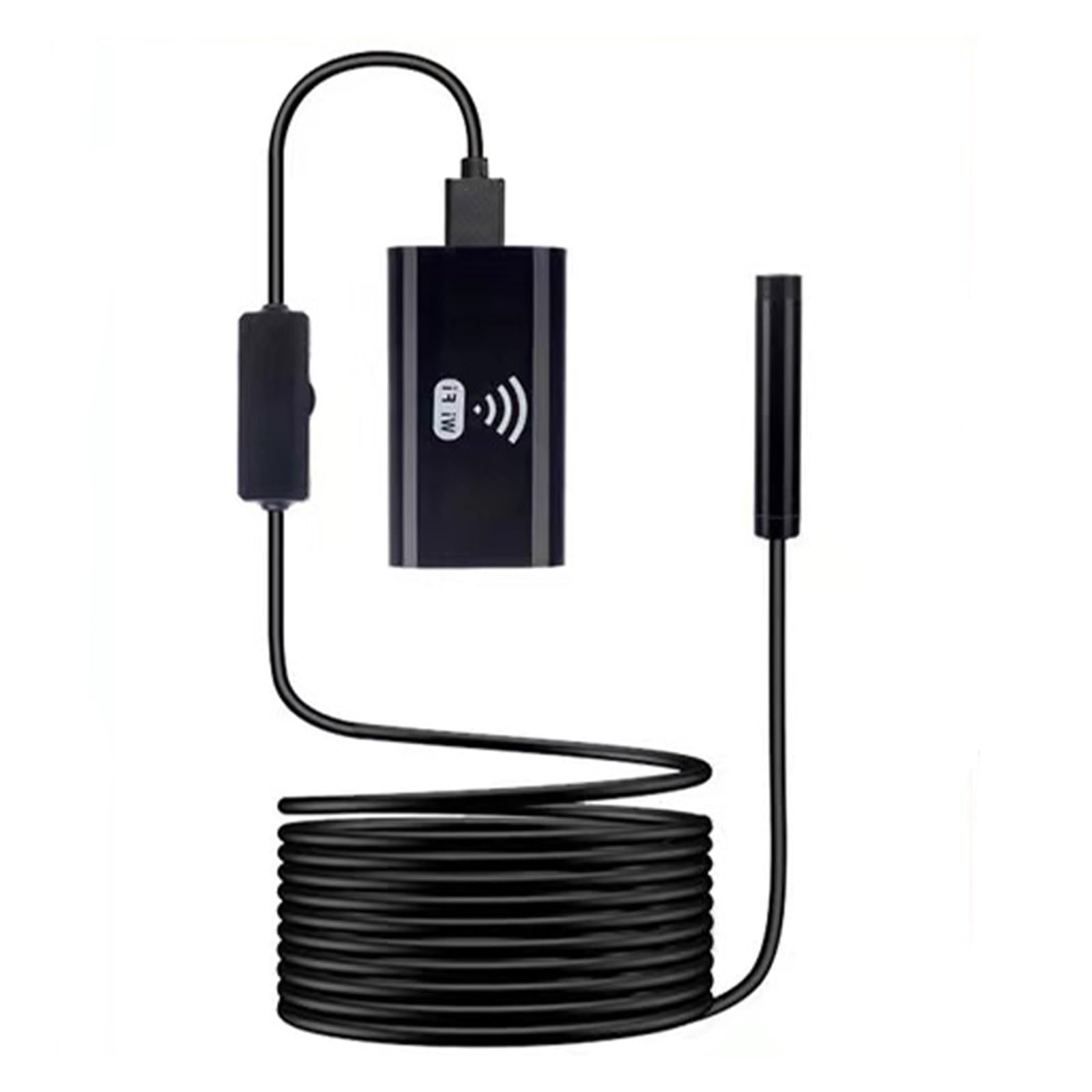 Cámara de inspección de endoscopio Cámara Endoscopio Industrial Lente De 8mm HD USB-C WiFi Boroscopio De Inspección Inalámbrico Impermeable 6/8 LED For Teléfonos Móviles(10m,720P Soft Cable)