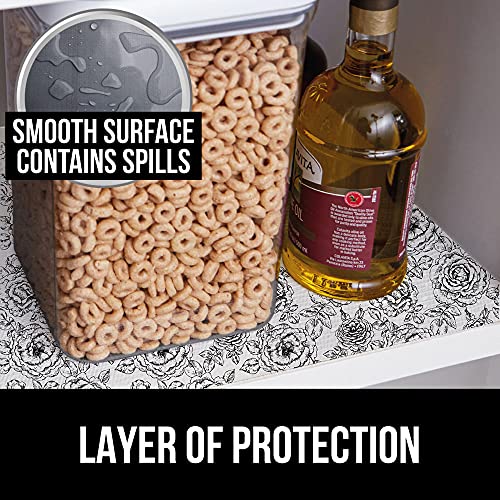 Gorilla Grip Slip Resistant Drawer And Shelf Liner, Non Adhesive Water Resistant, Easy Clean And Trim, Smooth Surface Liners For Kitchen Cabinet, Shelves, Drawers, Pantry, 12 In X 20 Ft, Vintage Rose #TOP2