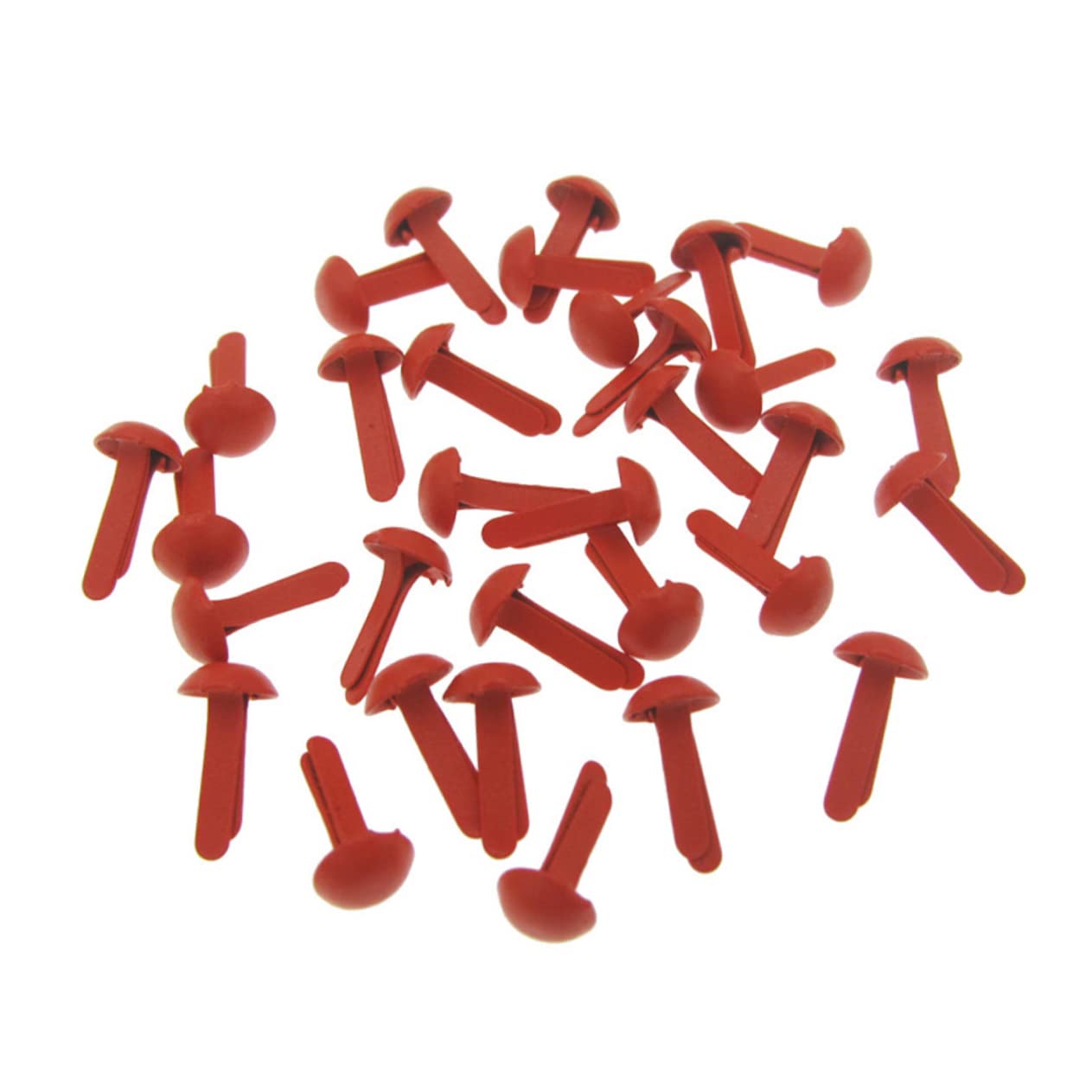 IWOWHERO DIY Craft Pins 100 Pcs Pastel Round Brads Scrapbooking Supply for Projects 8x20mm