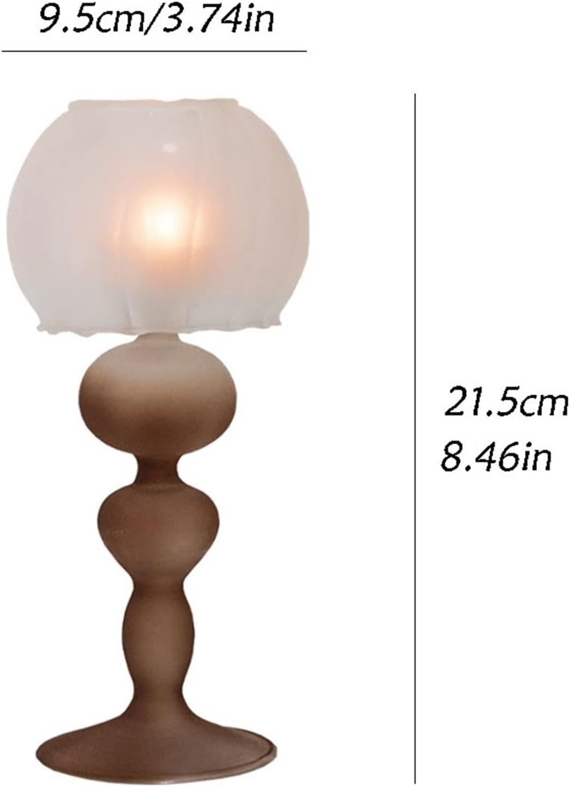 Candelabro de Cristal con Forma de Copa, Ideal for Bodas, restaurantes, decoración de Halloween.
