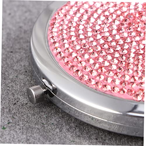 Beavorty 1Pc Metallic Purses For Women Travel Makeup Mirror Handheld Mirrors Round Makeup Mirror Crystal Mirror Makeup Mirror Travel Pocket Mirror Bags Cosmetic Vanity Mirror Miss Gift Mini #TOP3