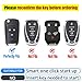 CHATYYD Key Fob Cover for Chevy, Smart Remote Car Key Case Cover Compatible with Chevrolet Cruze Equinox Camaro Malibu Sonic Volt Park Buick Encore Allure Regal(Red)