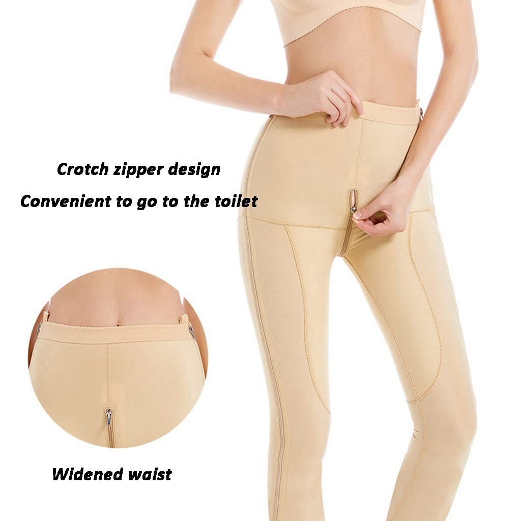 Leggings für Damen Kompressionshose mit Hoher Taille Oberschenkel Schlankere Shapewear Bauchkontrolle Bodysuit mit Fester Kontrolle