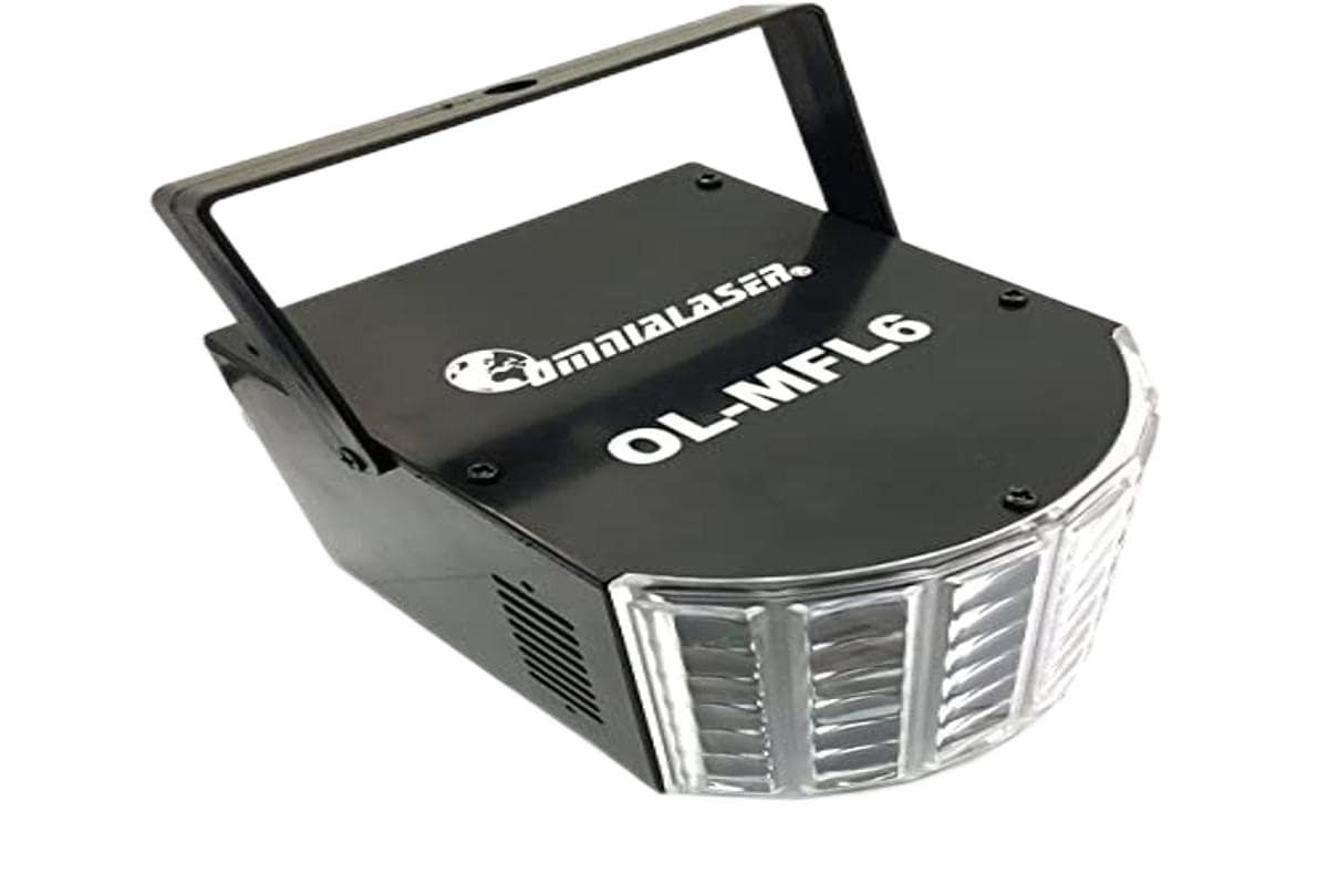 OL-MFL6 Effet de lumière LED Mini Derby avec microphone interne, contrôle DMX et mode automatique