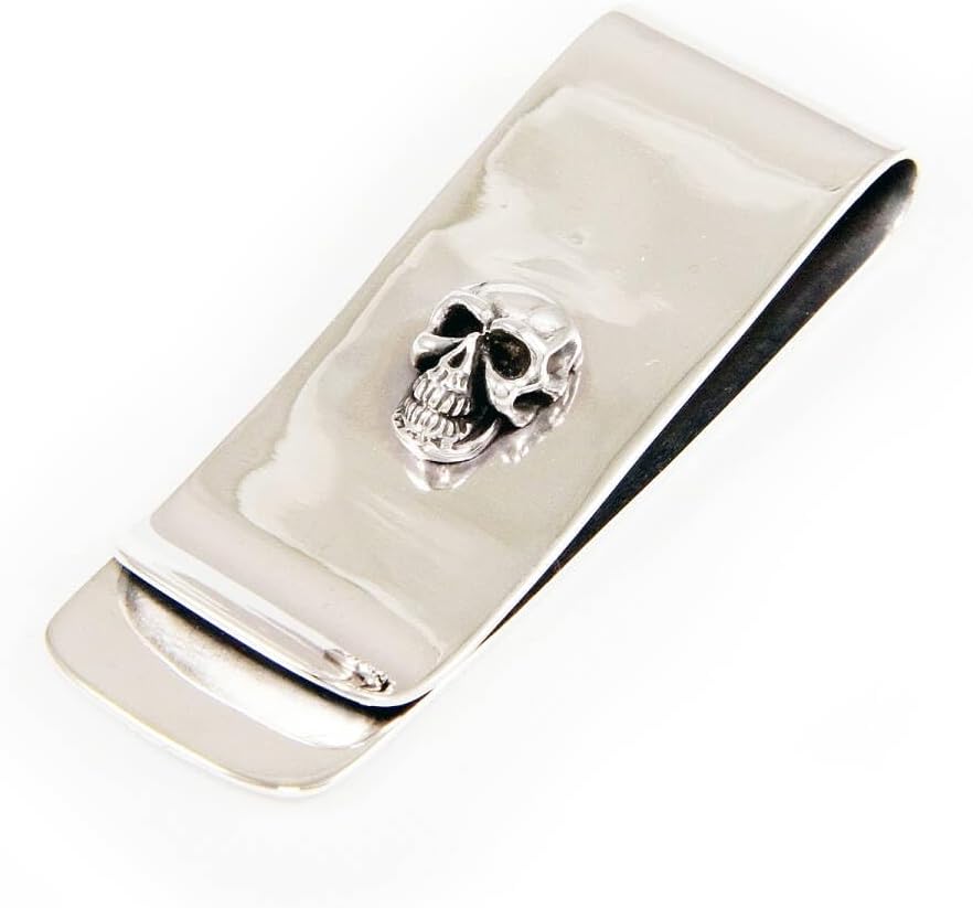 スカル ドクロ 925シルバー マネークリップ 925刻印ありTP-M6 スカル