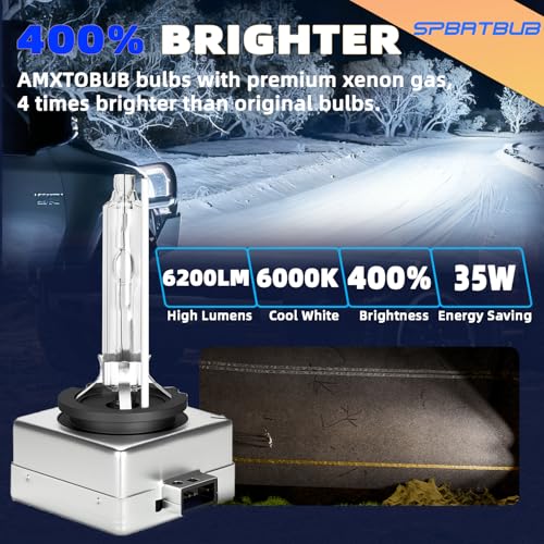 Image of For Chevy impala 2014-2020 Chevy Camaro 2019-2021 light Bulbs, D3S Hid Xexon High Beam Low Beam Turn signal Lights Combo, 4-Pack