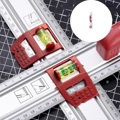 Règle de nivellement en aluminium robuste avec niveaux pour menuiserie de précision
