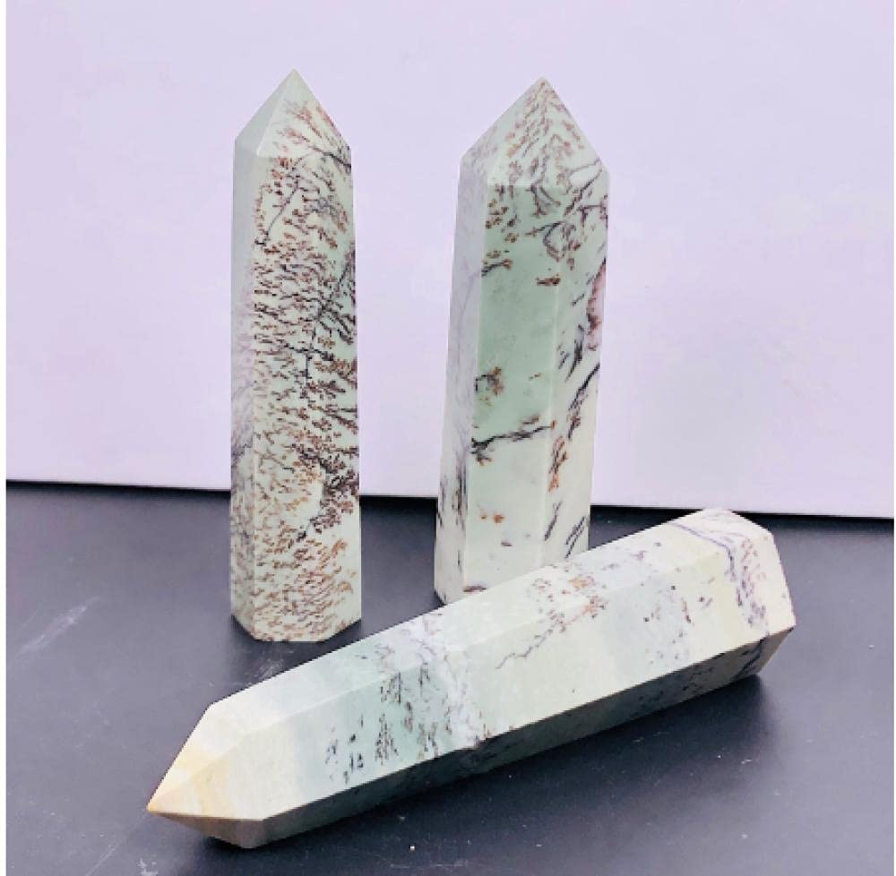 インカローズ六角柱♡タワー♡ポイントNo.1560 Amazon.co.jp: 天然醸造所ゲイドストーンクリスタルポイント六角