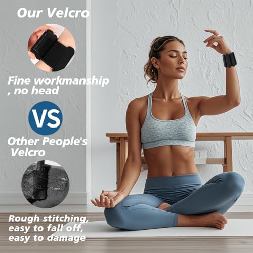 Image of Wrist Ankle Weights for Women 2 Pack(1lb Each), Ideal for Strength Training | Adjustable Silicone Wearable Arm and Leg Weights for Pilates, Gym, Yoga, Cardio. Waterproof, Anti slip, Sweat Proof