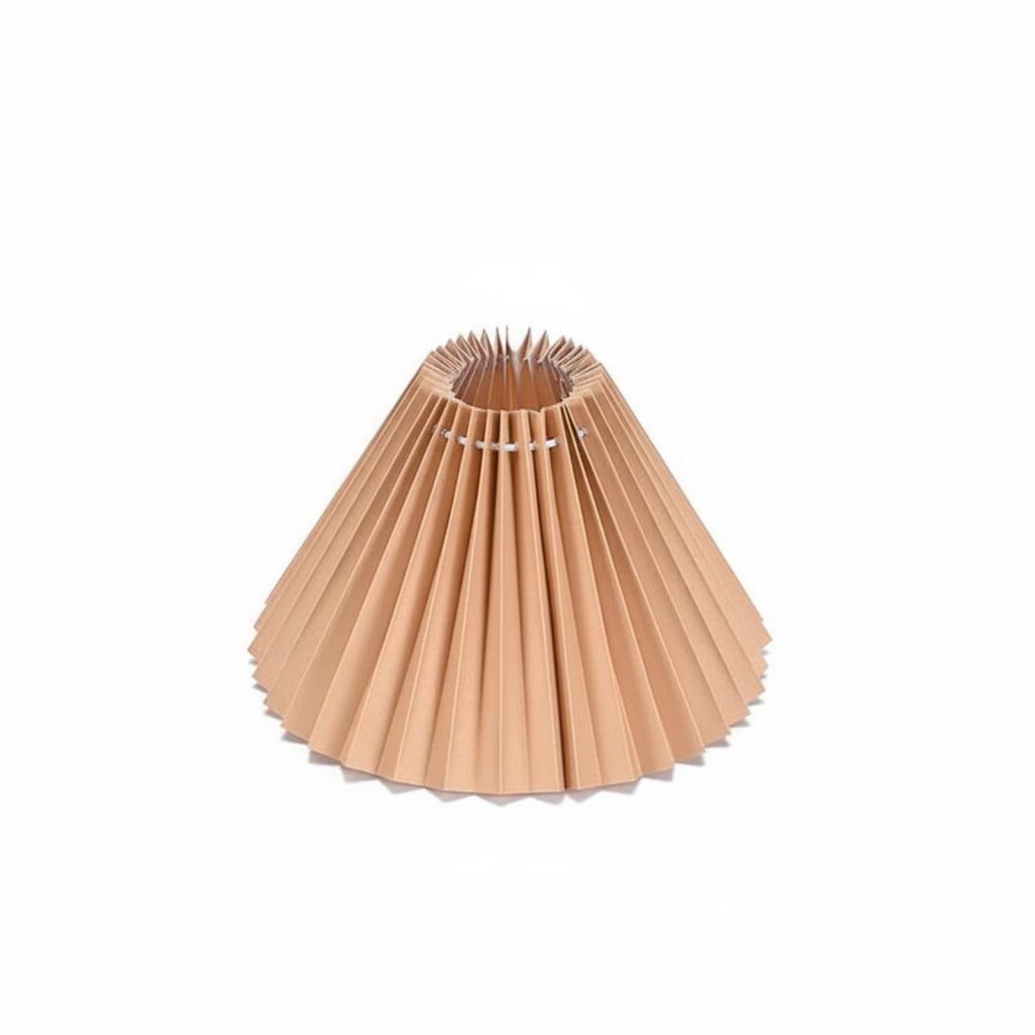 detachable pleated lampshade minimalist design accordion lamp shade easy installation foldable light shade for diy enthusiasts, bedroom, living room, cafe, khaki