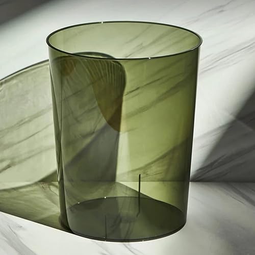 Miniatura 3 de LIFKOME Papelera de plástico para basura, cubo de basura pequeño, redondo, contenedor de basura para fiestas, para baño, dormitorio, oficina, color