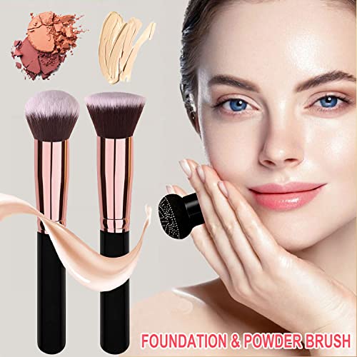 Firstfly 2Pcs Mushroom Head Air Cushion Cc Cream Face Makeup Foundation Moisturizing Bb Cream With Foundation Brush & Powder Brush Face Makeup Cc Foundation Matte Oil Control Facial Blemish Concealer Women Cosmetics Air Heads Cushion thumb #4