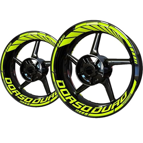 SHYYBD Autocollants Roues Jantes Kit D'autocollants pour Roues De Moto pour Aprilia Dorsoduro Kit D'autocollants pour Jantes Ensemble De Décalcomanies pour...