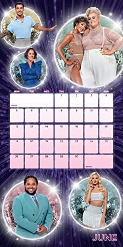 Strictly Come Dancing Calendar 2023 Square Wall Calendar Gift Present with Organising Stickers