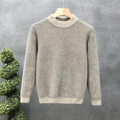 Korean Sweaters Men Autumn Solid Color O-Neck Knitwear Streetwear Clothes Loose Knitted Pullovers4