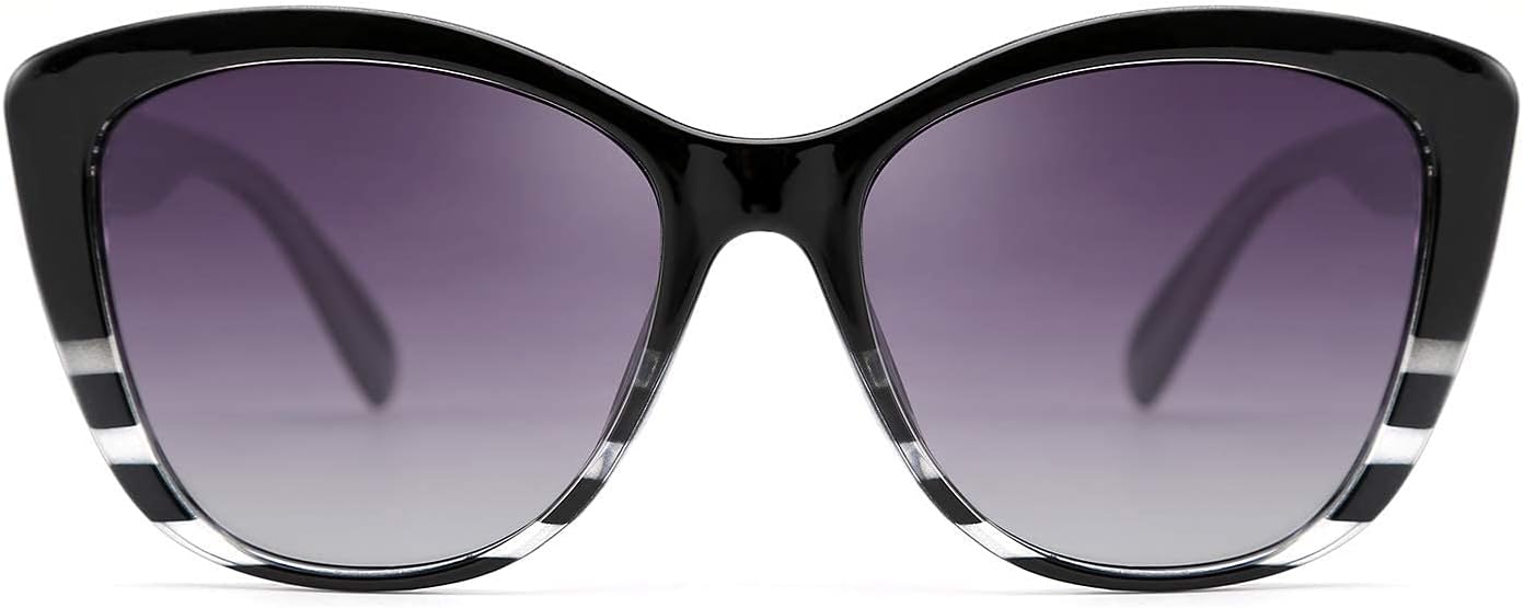 FEISEDYPolarized Vintage Sunglasses American Square Jackie O Cat Eye Sunglasses B2451