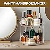 2 Set 2 Tier Non-Skid Acrylic Lazy Susan Turntable Organizer - Rotating Spice Ra... #4