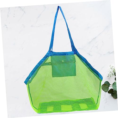 VANZACK 1pc Large Capacity Mesh Tote Bag for Beach Storage Pouch Portable Outdoor Organizer for Playtime Travel Fun Design with Attractive Colors4