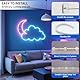 AzureRay Befestigungsklemmen für LED Streifen, 50er Set LED Neon Montageclips, Halter für 8-10mm Streifen, Silikon Clips für Neon Flexbeleuchtung, Stabil & Wiederverwendbar