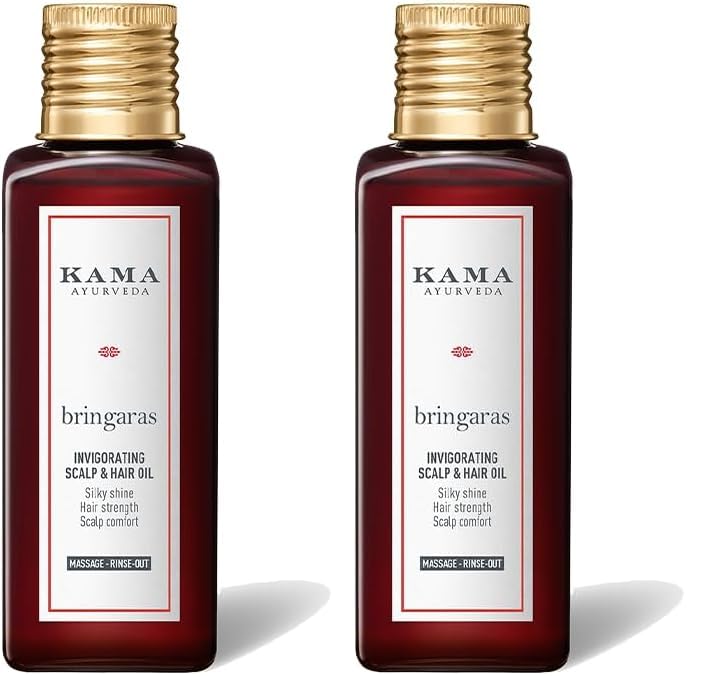 BRINGARAS BALANCING SCALP & HAIR OIL 100 ML Stimulates Hair Growth | Rebalances Scalp Health (Pack of 2)-image-44