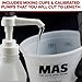 MAS Epoxies Marine Epoxy Resin Kit (1.5-Quart, Medium) 2:1 High Performance Non-Blushing Self-Leveling Hardener for Boat and Wood Repair, Fiberglass Repair Kit with Cups and Pumps