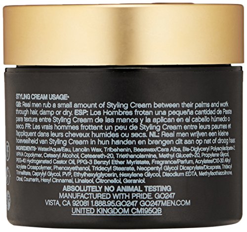 GO247 Styling Cream - Medium Hold / Matte Finish, 2 Oz