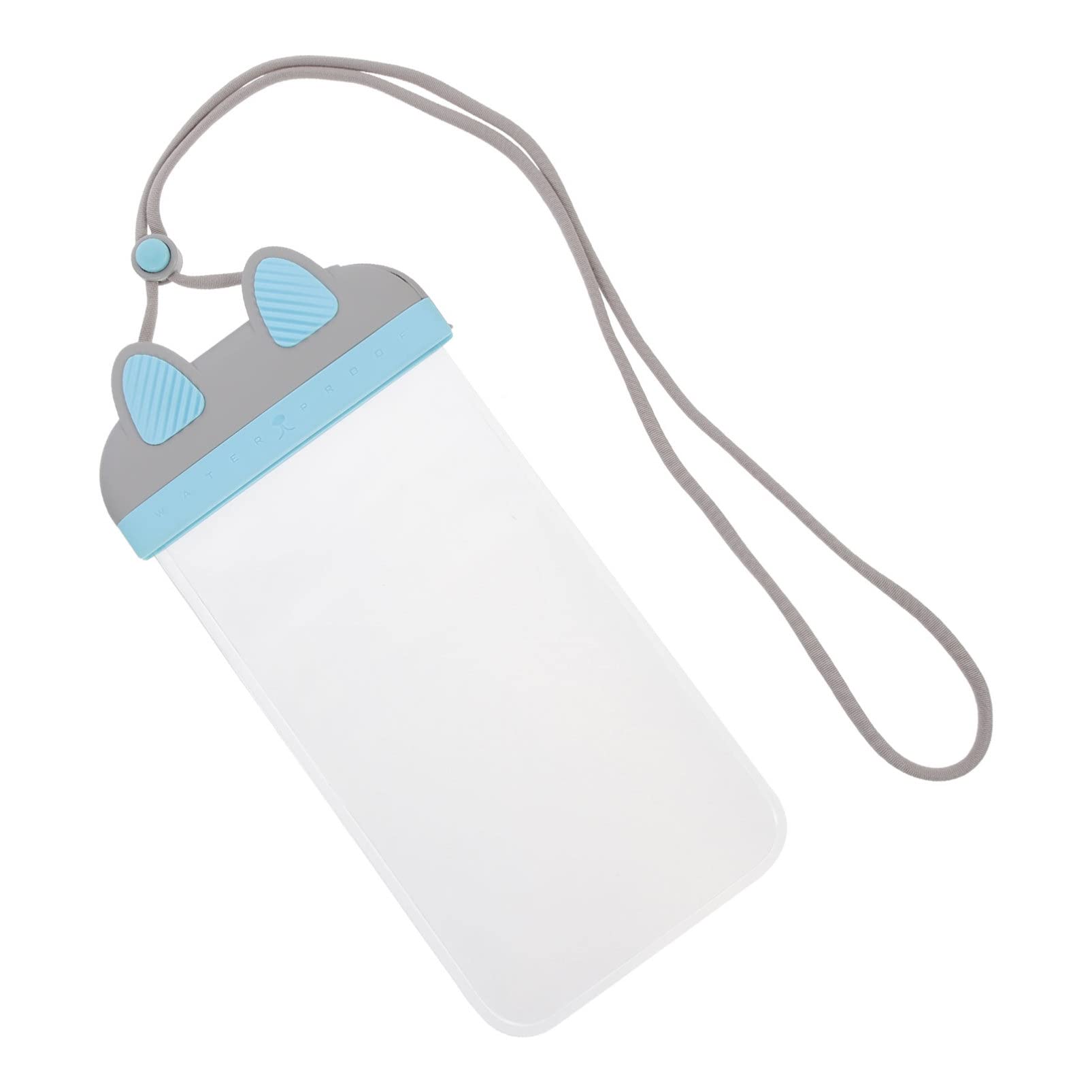 OKUMEYR Phone Pouch for Swimming Touch Screen Dry Bag for Mobile Phones Floating Case Compatible with All Phones for Beach Pool and Water Activities Grey