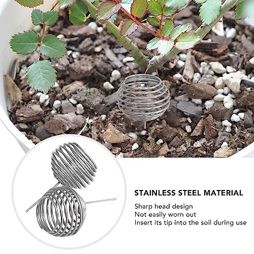 100 piezas cesta fertilizante acero inoxidable miniatura 2