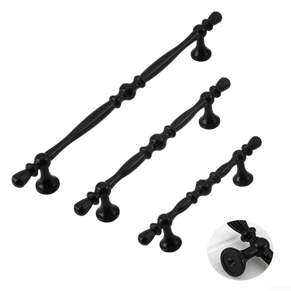 Schubladengriffe 128mm Lochabstand Schwarz Robust(192)