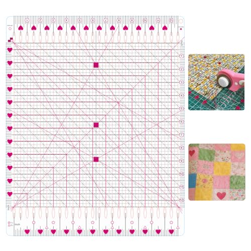 Slotted Quilting Ruler 12.5X12.5Slotted Ruler Slotted Ruler for Quilting