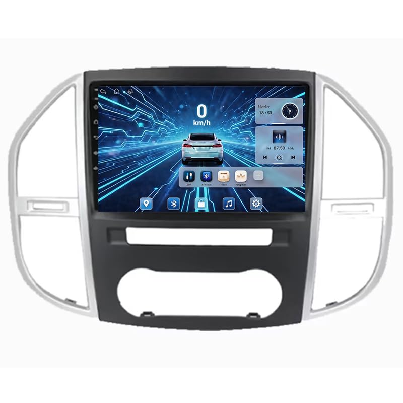 Autoradio Android Vito 3 W447 Bluetooth avec écran tactile capacitif 9''