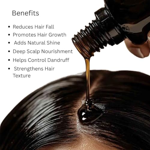 Image of Khadi Utkrisht Amla Bhringraj Hair Oil for Hair Growth & Hair Fall Control | Ayurvedic Herbal Oil for Strong, Thick & Healthy Hair | Suitable For All Hair Types- 200ML
