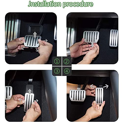 Aramox 2 peças pedal de acelerador de freio de substituição para pedal de carro Tesla modelo 3/model