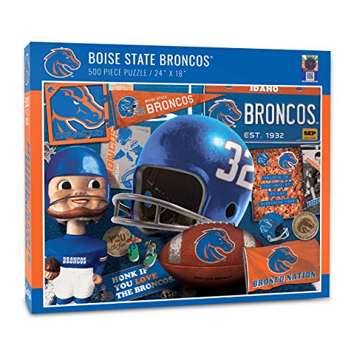 Image of YouTheFan NCAA Boise State Broncos Retro Series Puzzle - 500 Pieces