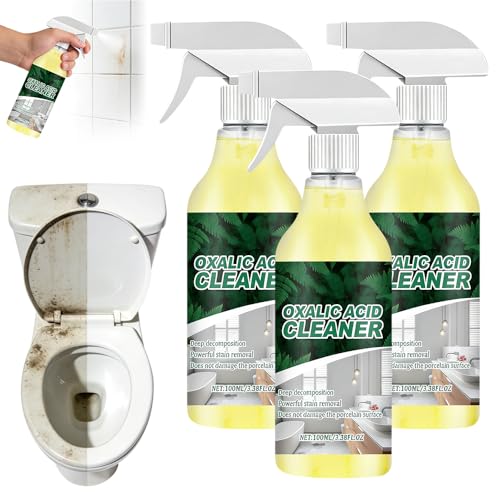 Image of Oxalic Acid Cleaner Spray, 2026 New Stain Remover, Multi-purpose Tile Cleaner for Bathroom Kitchen, Porcelain Cleaner Solution for Home (1)