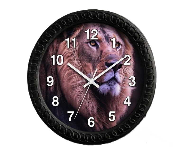 Majestic Lion Wall Clock – Silent Decorative Quartz Wall Clock for Home, Office & Living Room_Lion_37-image-10