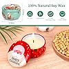 Bougies de Noël parfumées, cadeaux de Noël pour femmes et hommes, 9 bougies parfumées en cire de soja naturelle dans un verre, pour l'aromathérapie - Petites bougies parfumées pour collègues, maman