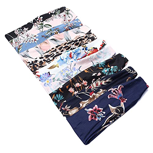 Headbands for Women Yoga Sports Women's Headbands Workout Hair Bands Exercise Elastic Non Slip Sweat Head Wraps Fashion Hair Accessories for Girls Women 10 Packs
